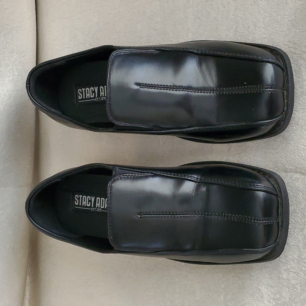 Stacy Adams Black Kids Dress Shoes